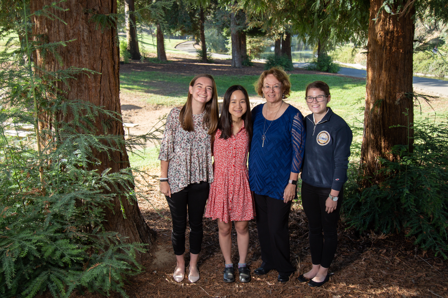 Miranda Burgett, Joanne Newens, Michele Igo and Elizabeth Moore pose for a photo