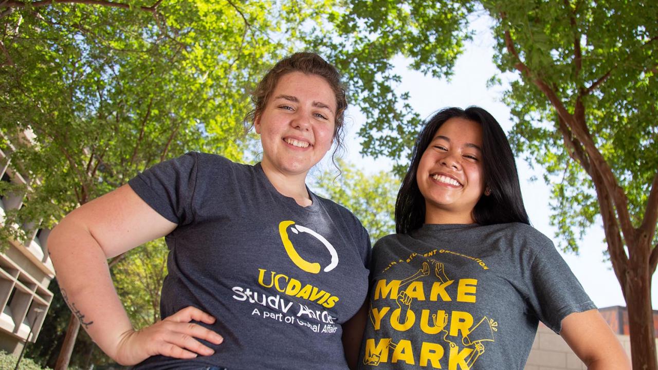 Lauren Watson and Jannerfer An became friends through the BioLaunch Mentor Collective, and Jannerfer enjoyed the experience so much she is returning as a mentor this year. David Slipher/UC Davis Lauren Watson and Jannerfer An