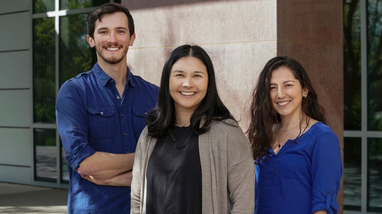 Research team photographed outside