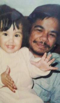 Bolivar with her father, who inspired her to strive academically. Bolivar and her siblings are first-generation college graduates, and she says she couldn’t have done it without her parents’ support and sacrifice. (Courtesy of Jessica Bolivar)