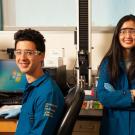 UC Davis juniors Osamu Yasui, left, and Joleen Cheah have been named Goldwater scholars. (Gregory Urquiaga/UC Davis)