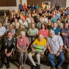 In August 2016, a crowd gathered to celebrate Mel Green's 100th birthday, with lunch and a special Storer Endowment seminar on fly genetics presented by University of Iowa Professor Pamela Geye. Geye became a collaborator of Green's during her postdoctoral studies. David Slipher/UC Davis