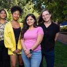 Brie Tripp (left), an assistant professor of teaching in the Department of Neurobiology, Physiology and Behavior has been named a 2024 Chancellor’s Fellow for DEI for her support of students from underserved and underrepresented backgrounds. She is pictured here with members of her lab. From left: Tripp, … (TJ Ushing/UC Davis)