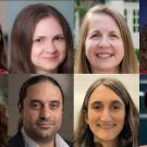 A collage of eight headshots of diverse individuals, smiling against various backgrounds.